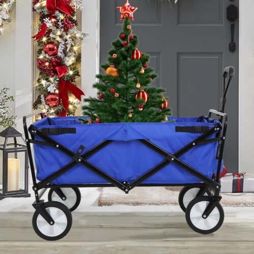 Collapsible Garden Utility Cart with All Terrain Wheels