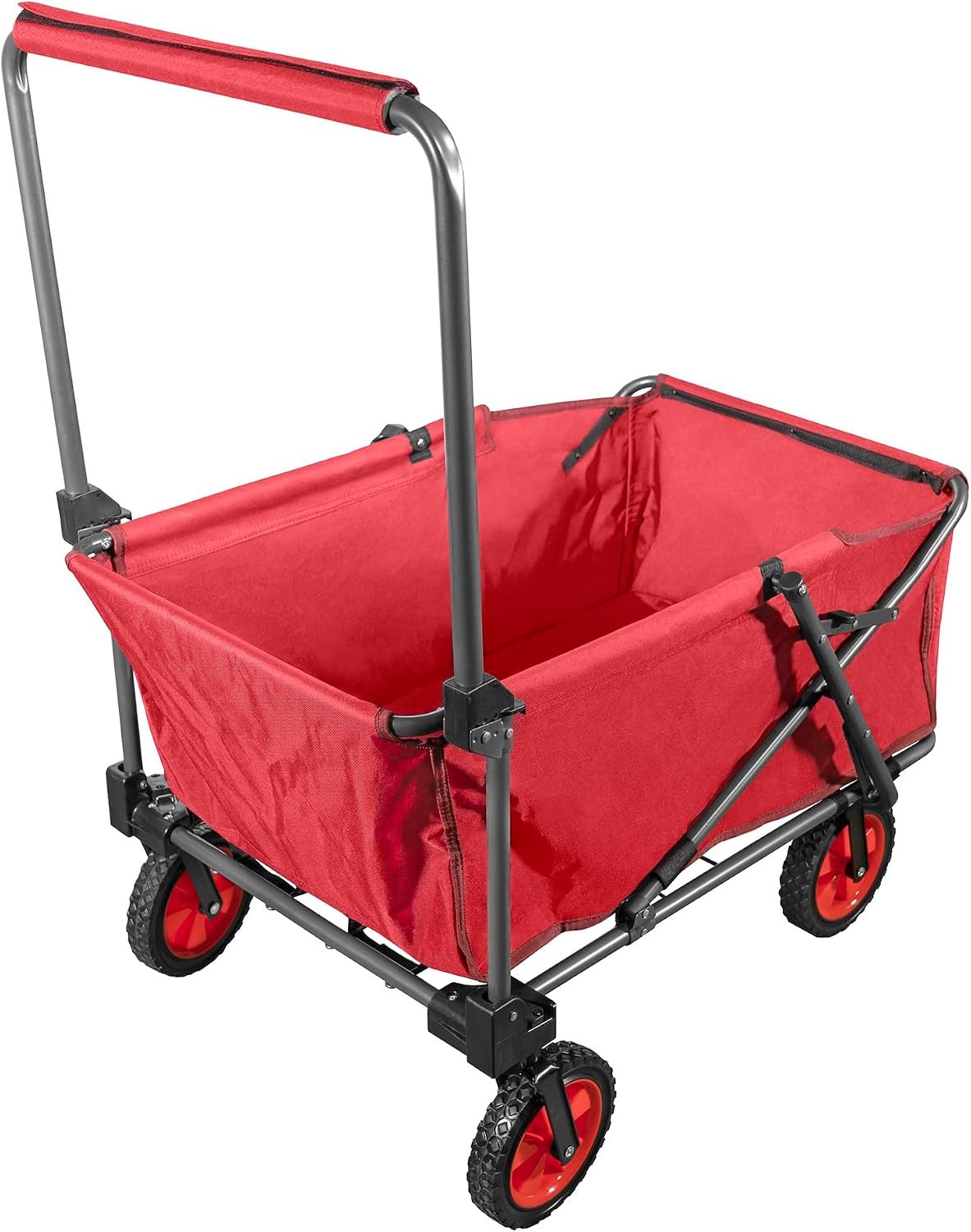 Portable Folding Garden Cart with Adjustable Handle