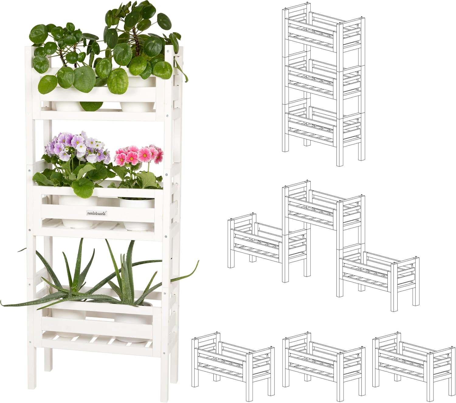 Adjustable Tiered Ladder Plant Stand